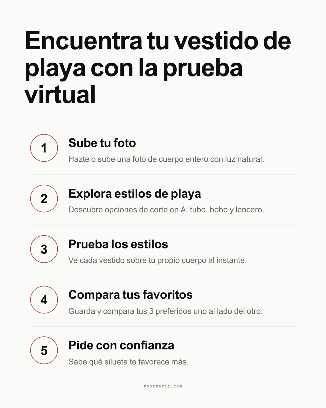 Cómo funciona la prueba virtual de vestidos de novia de playa en tres sencillos pasos