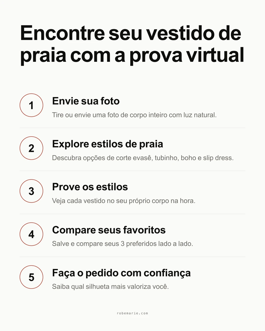 Como funciona a prova virtual para vestidos de noiva de praia em tres passos simples