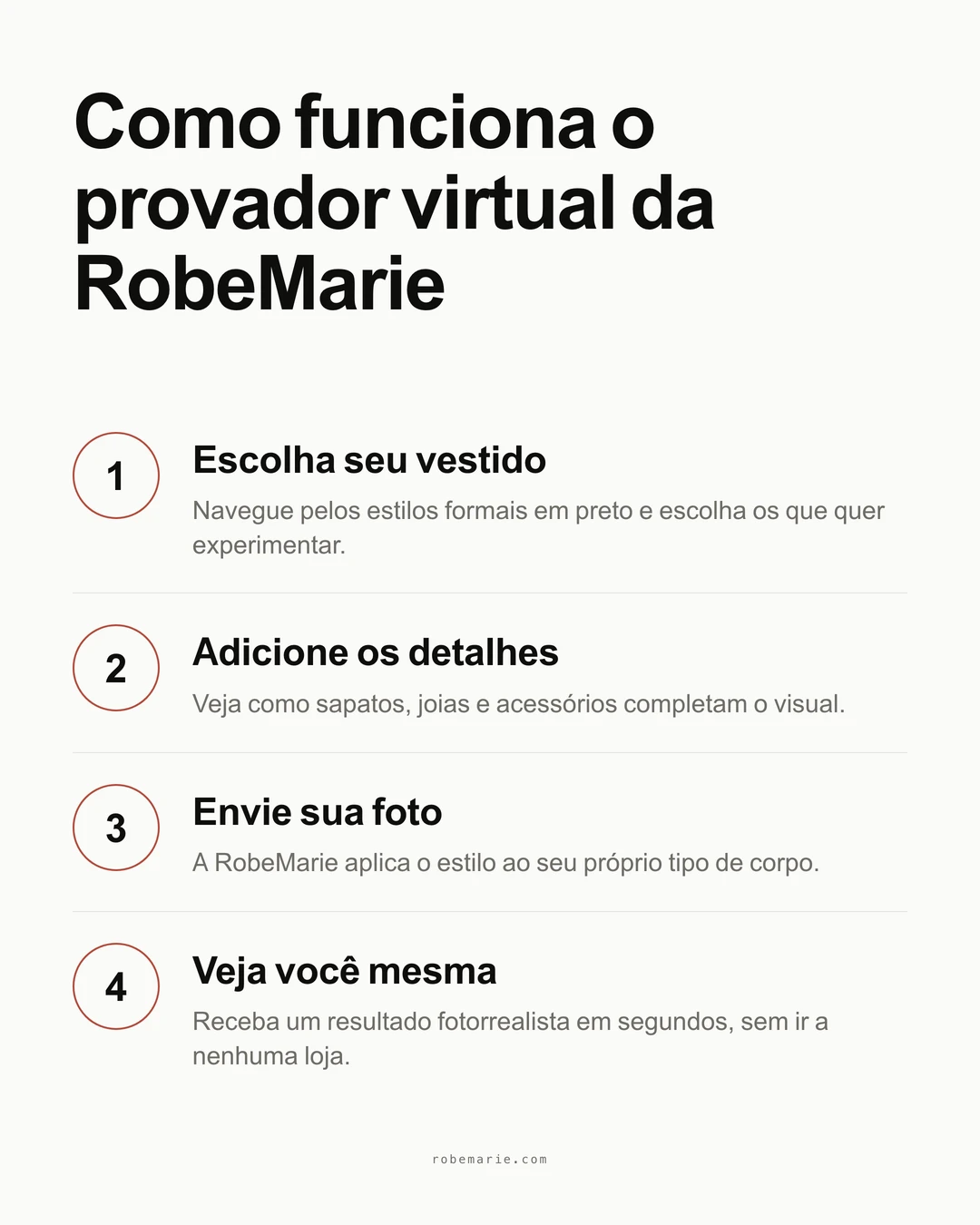 Como funciona a prova virtual da RobeMarie para vestidos de convidada de casamento