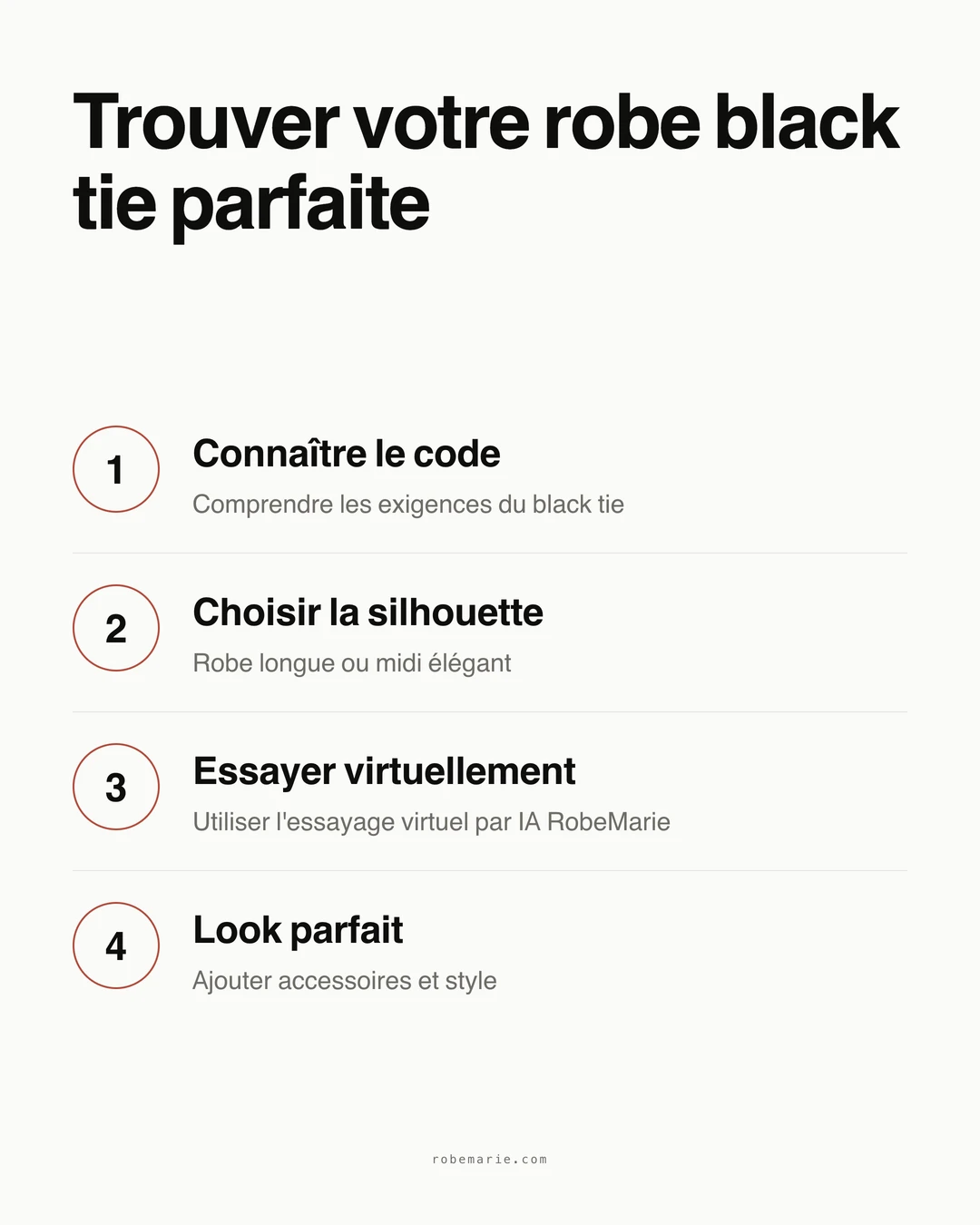 Processus de stylisation d'une tenue d'invitée black tie