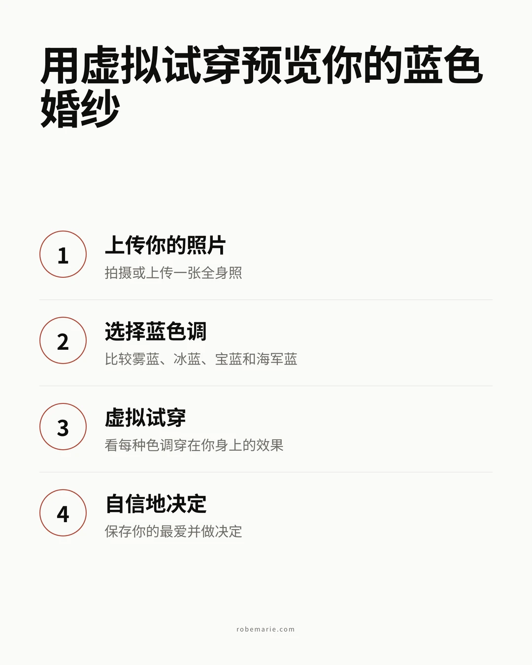 虚拟试穿如何分三步预览蓝色婚纱