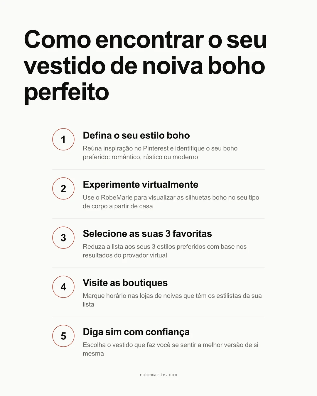 Como encontrar o vestido de noiva boho perfeito: um processo passo a passo, da definição do seu estilo até o grande sim