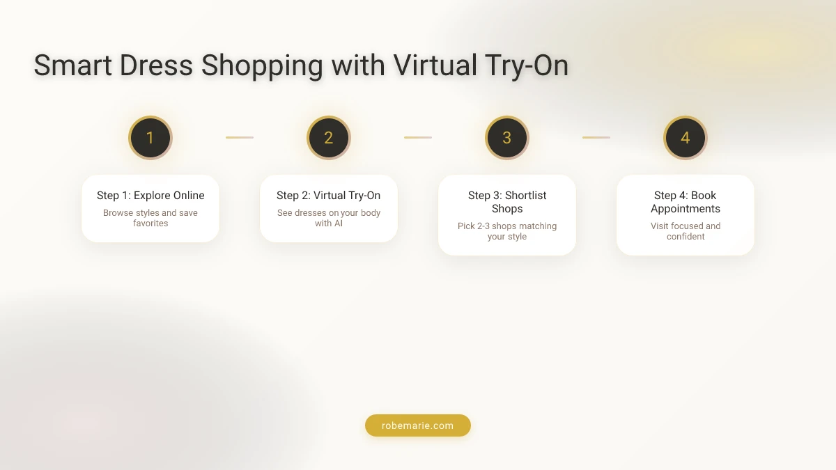 How virtual try-on works before visiting bridal shops