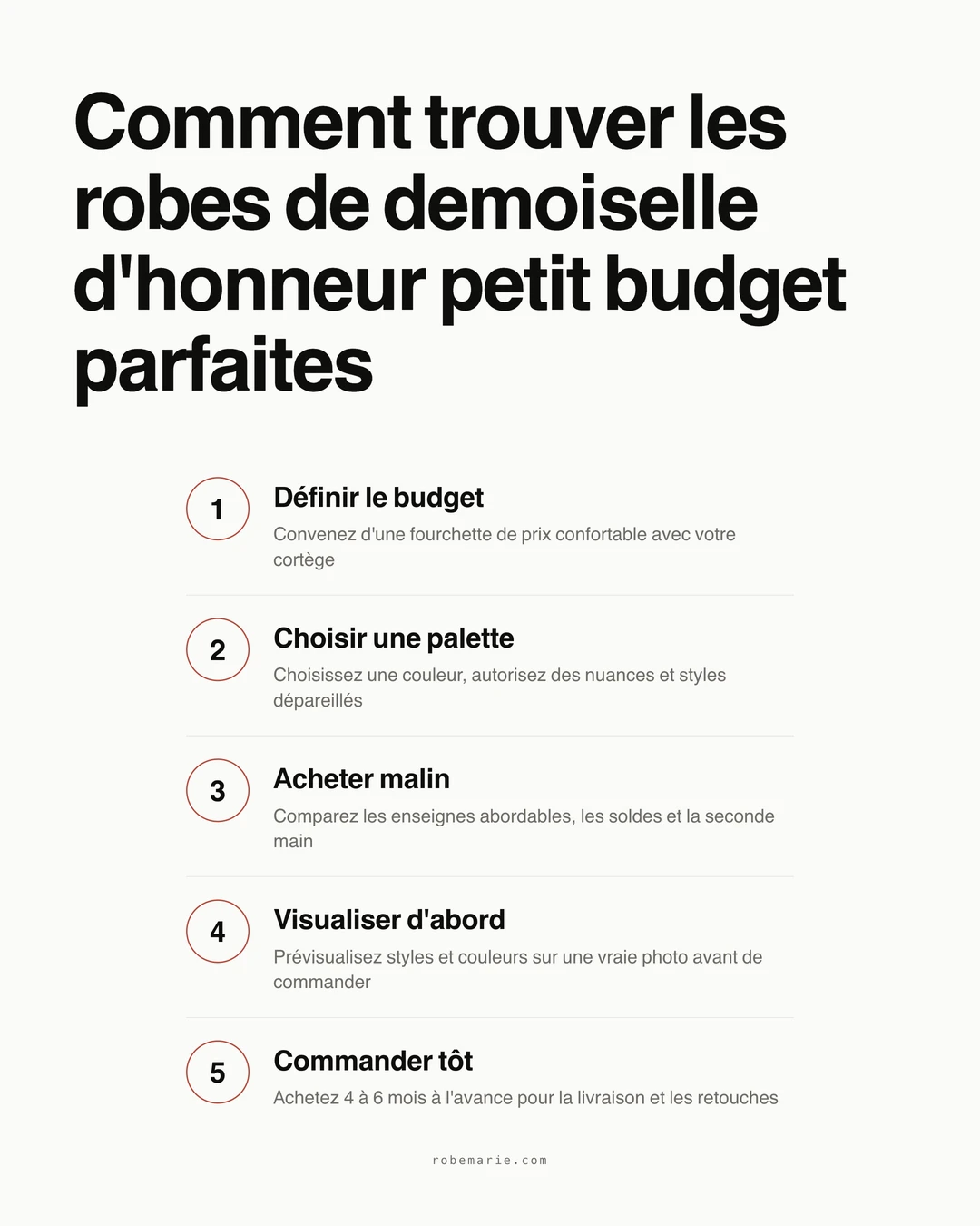 Comment Trouver les Robes de Demoiselles d'Honneur Petit Budget Parfaites