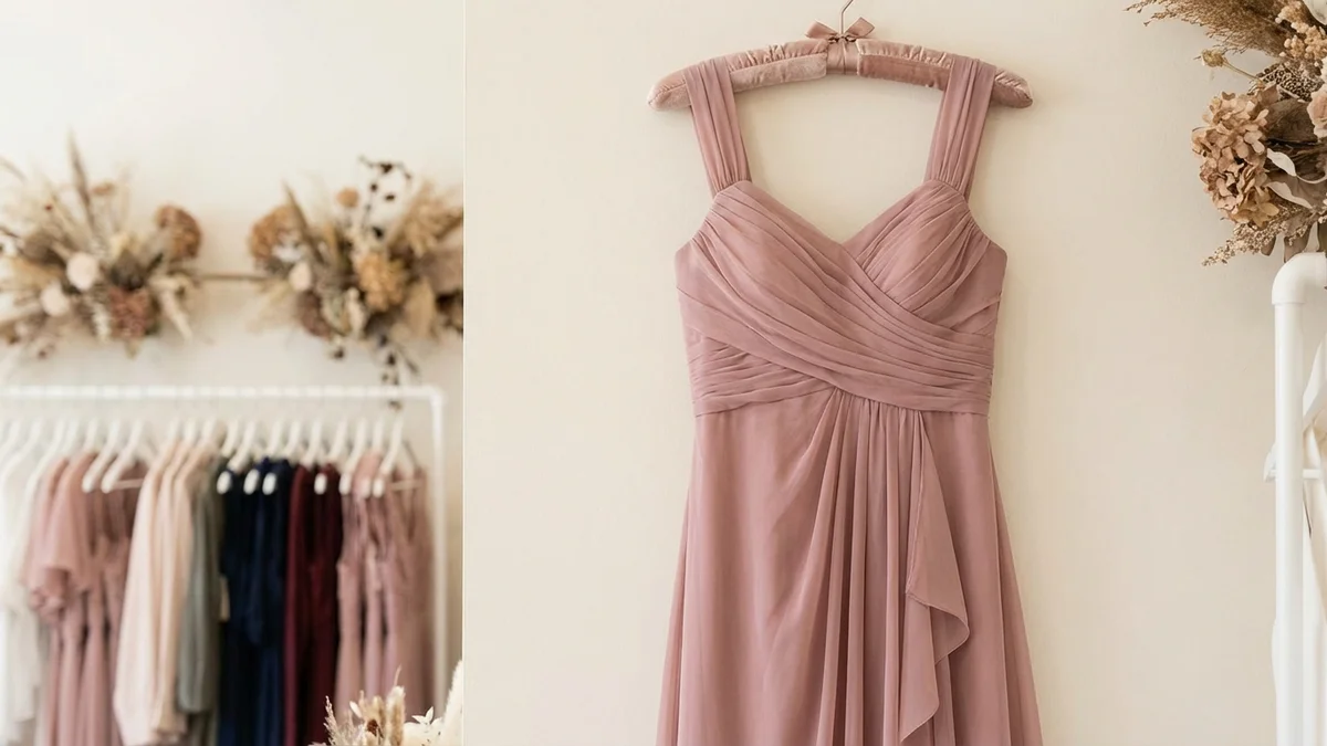 Bridesmaids shopping for affordable dresses