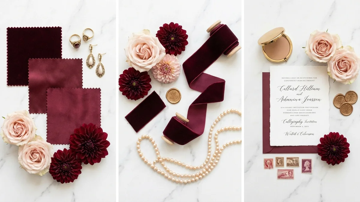 Burgundy Wedding Color Palettes and Pairings
