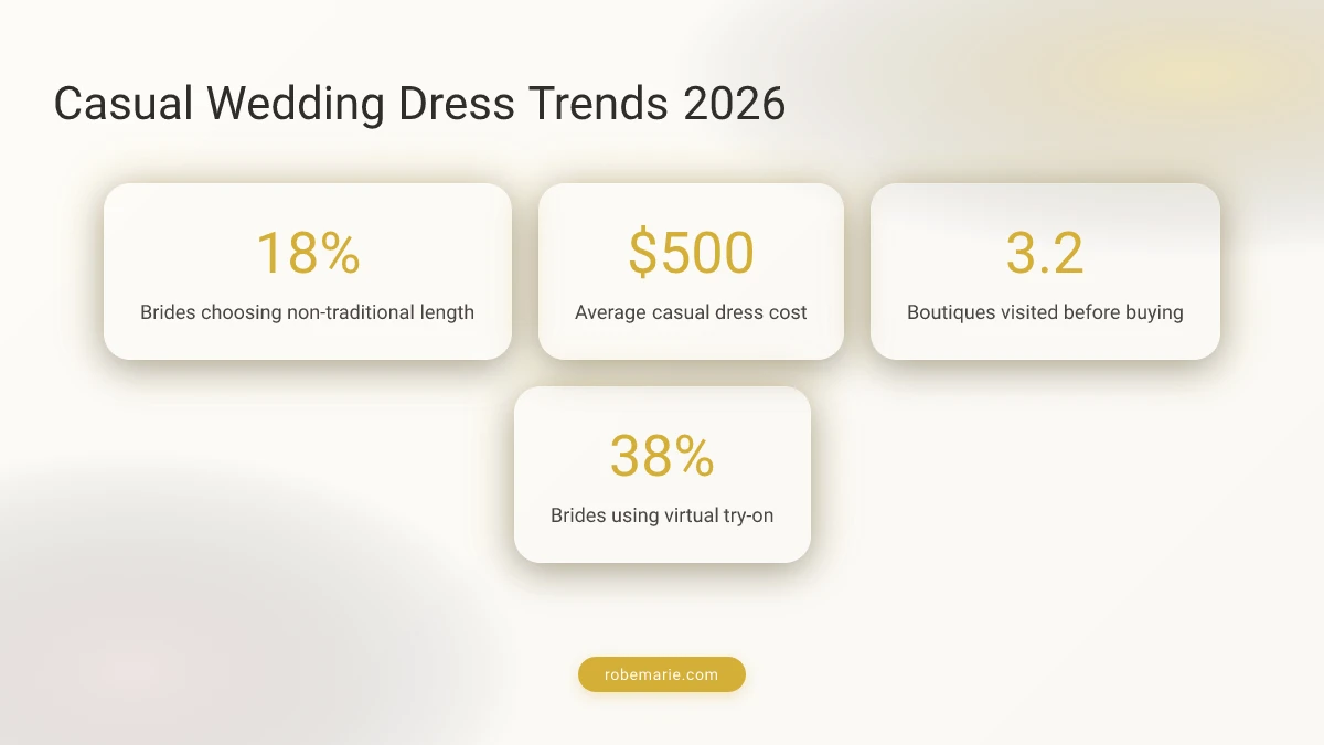 Stats on casual wedding dress trends