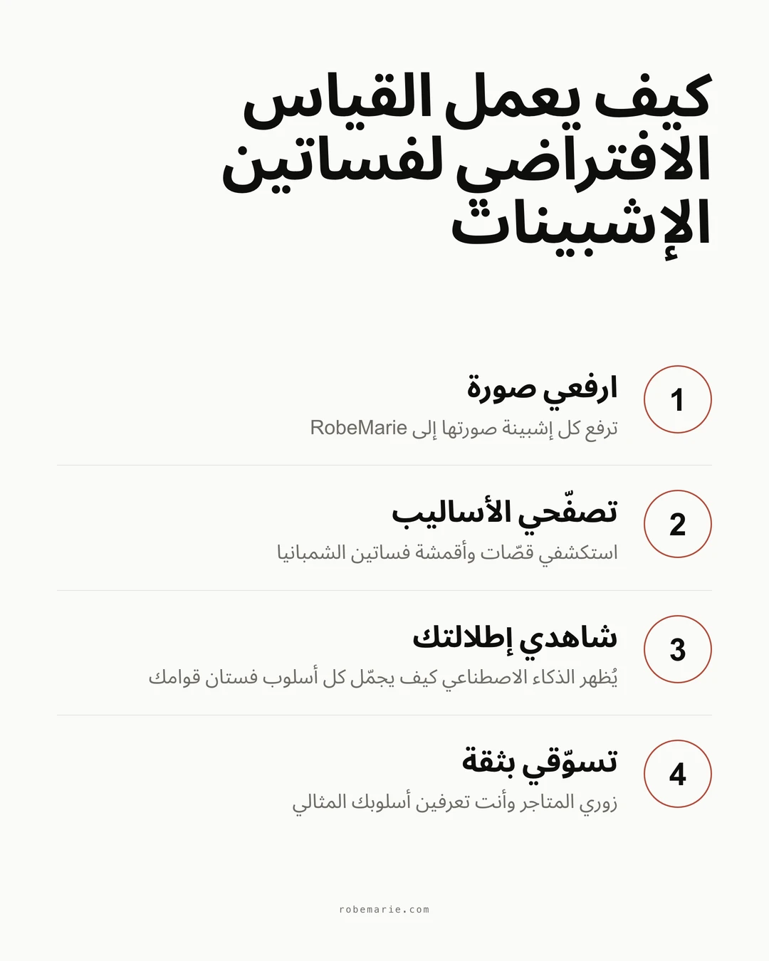 كيف يعمل القياس الافتراضي من RobeMarie لفساتين الإشبينات