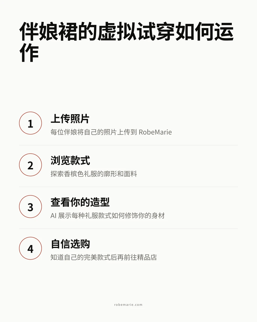 RobeMarie 虚拟试穿如何为伴娘裙服务