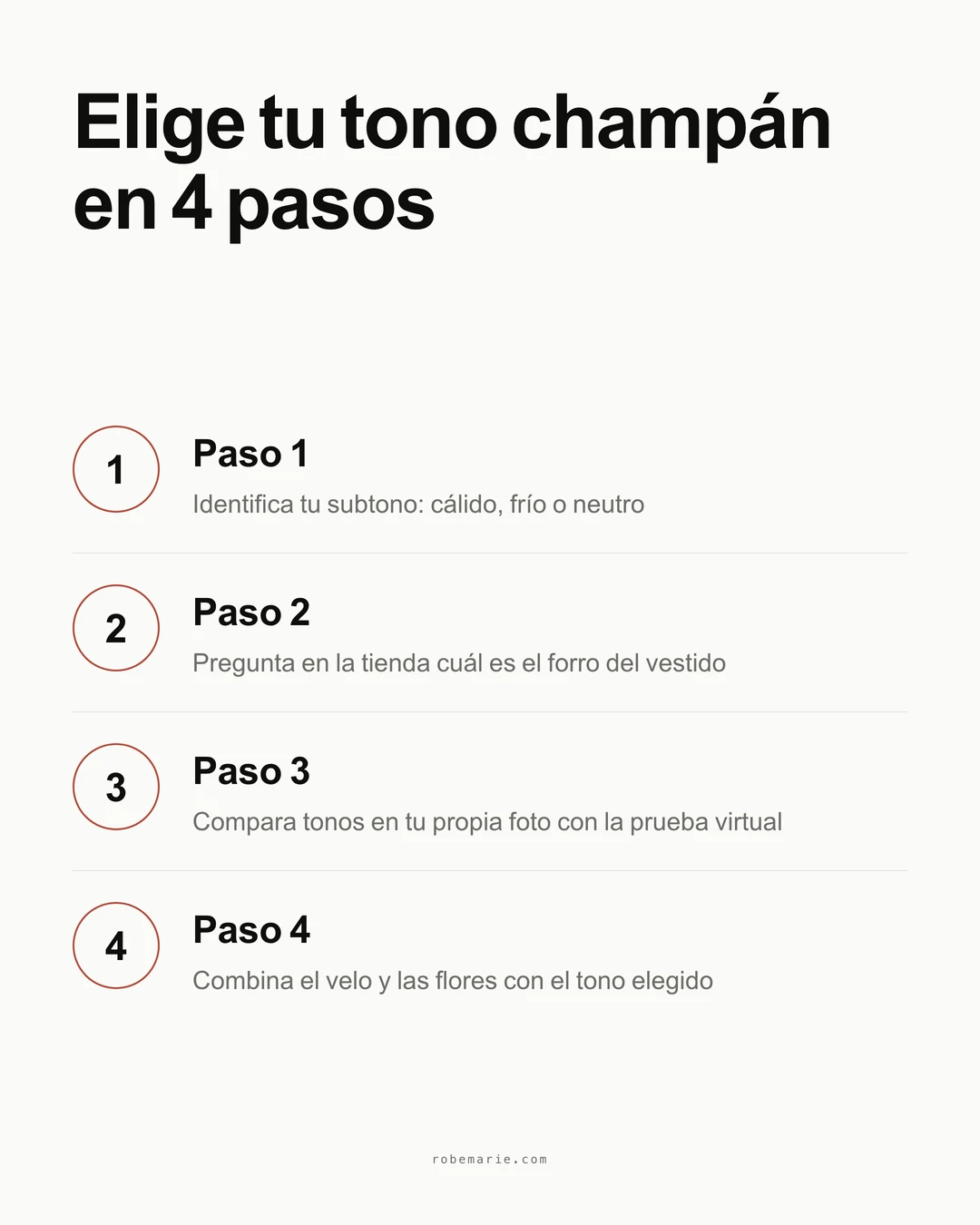 Los tres pasos para previsualizar un vestido de novia champán con prueba virtual