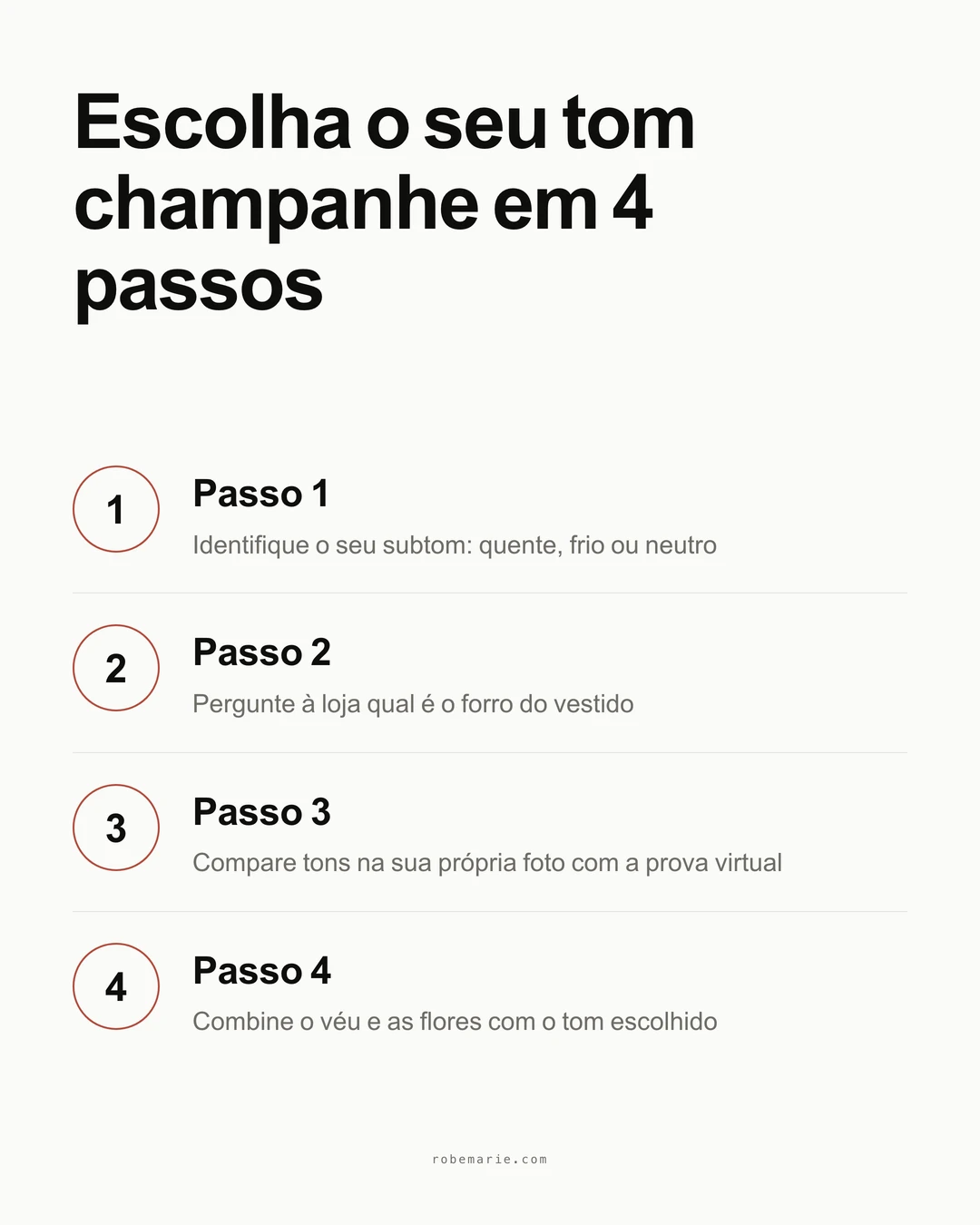 Os três passos para visualizar um vestido de noiva champanhe com prova virtual