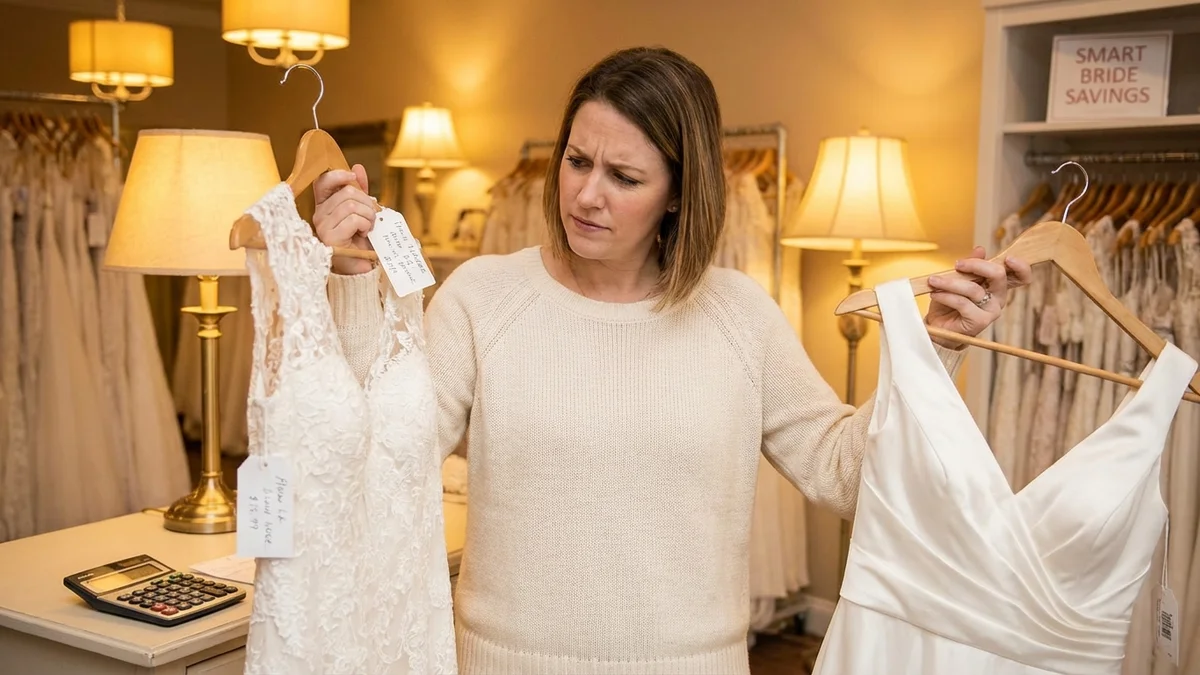 Wedding dress shopping on a budget