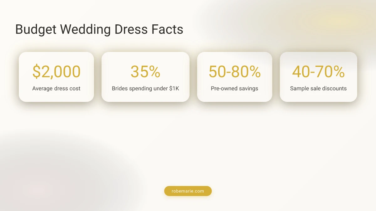 Affordable Wedding Dress Shopping Stats
