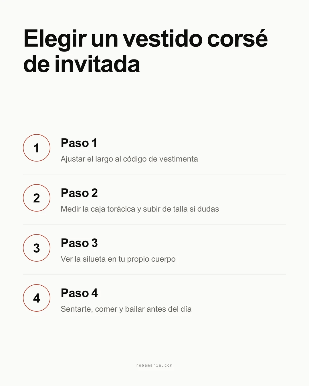 Los cuatro pasos para elegir un vestido corsé de invitada