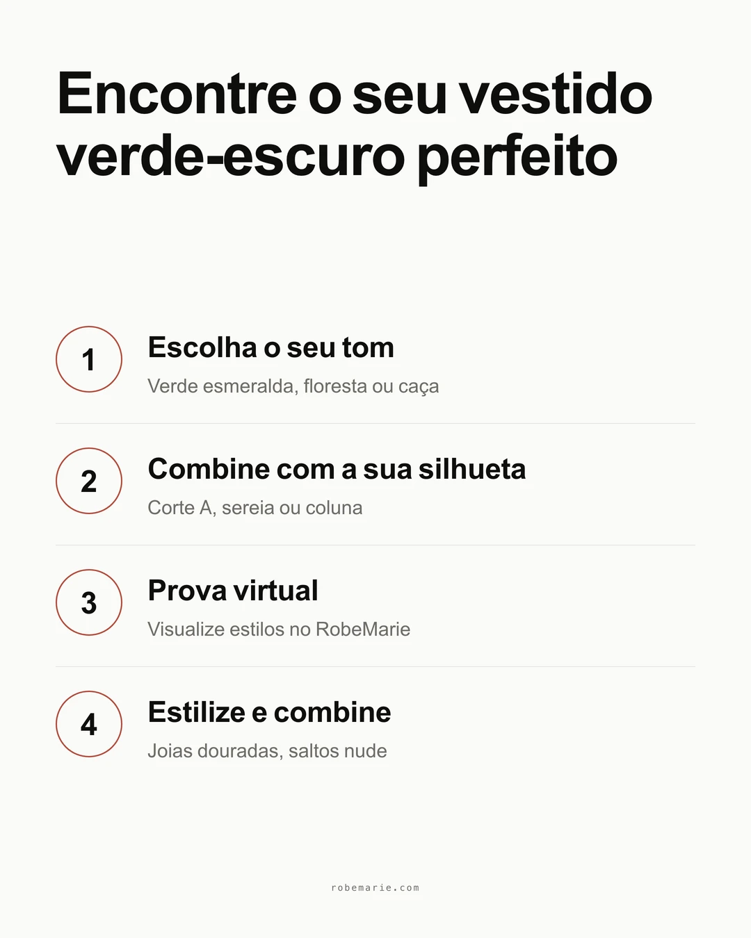 Processo para escolher o vestido de festa verde-escuro certo