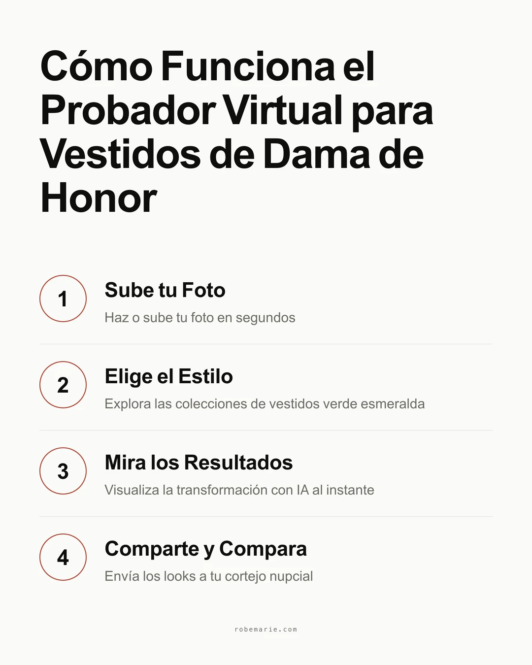 Cómo funciona la prueba virtual para la compra de vestidos de dama de honor