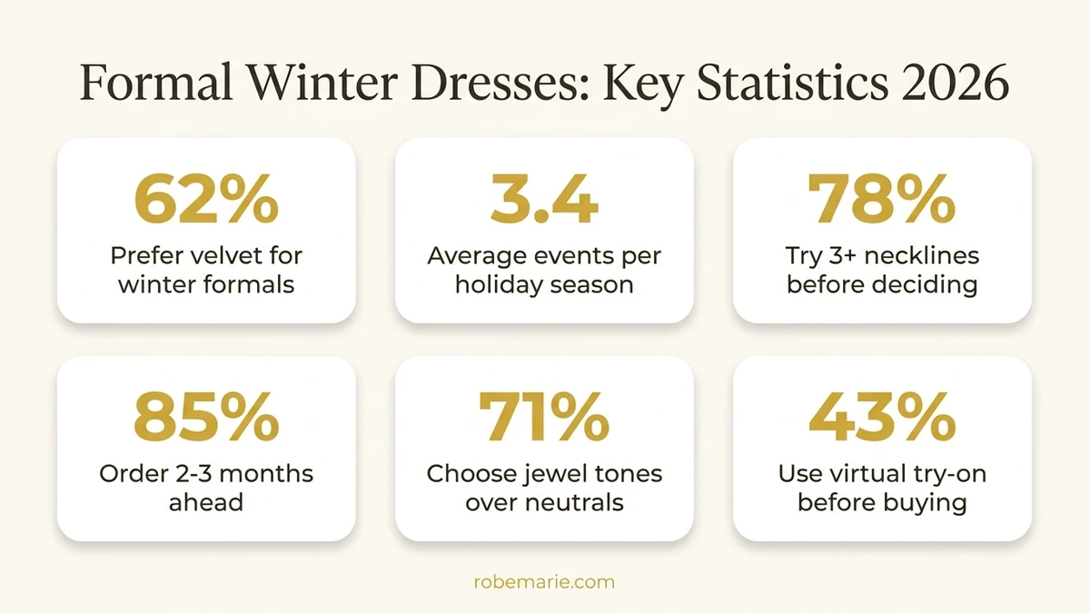 Formal Winter Dresses Statistics Infographic