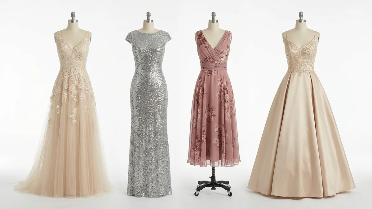 Different silhouettes for mother of the bride