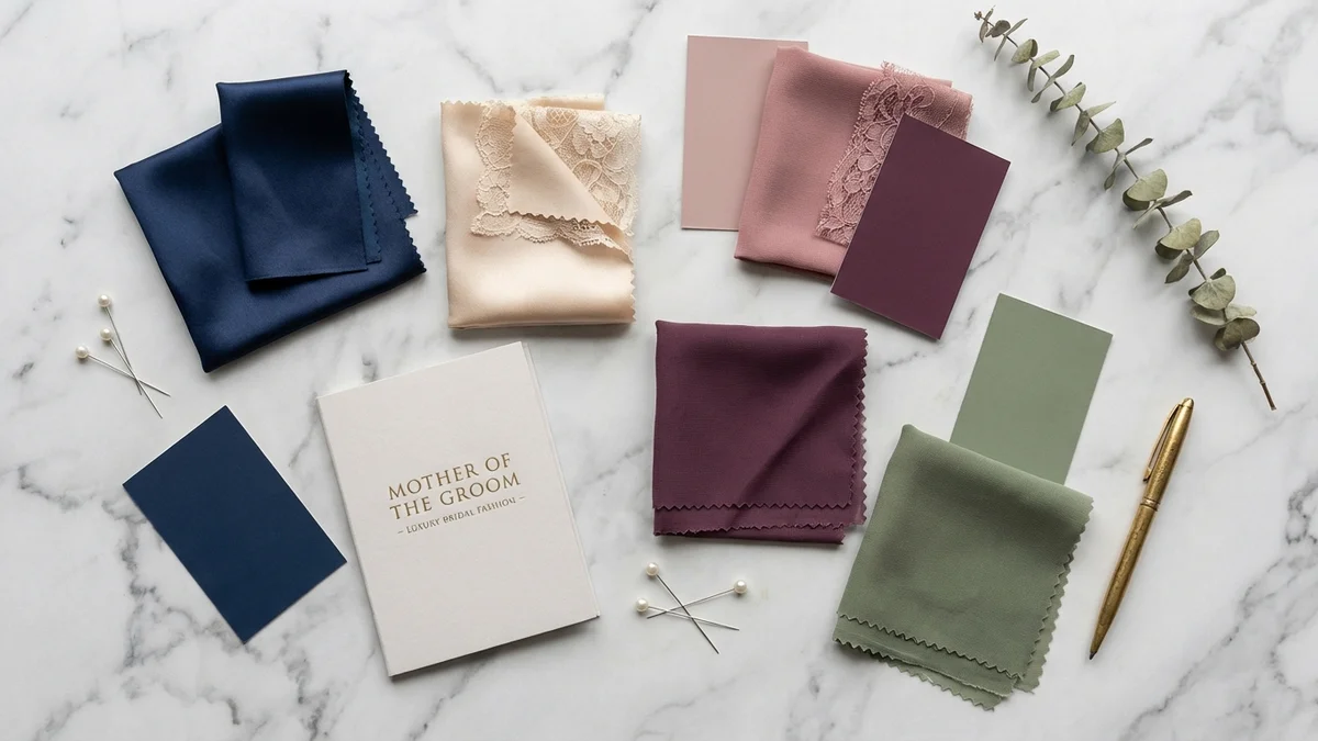 Color palette guide for mother of the groom dresses across different seasons