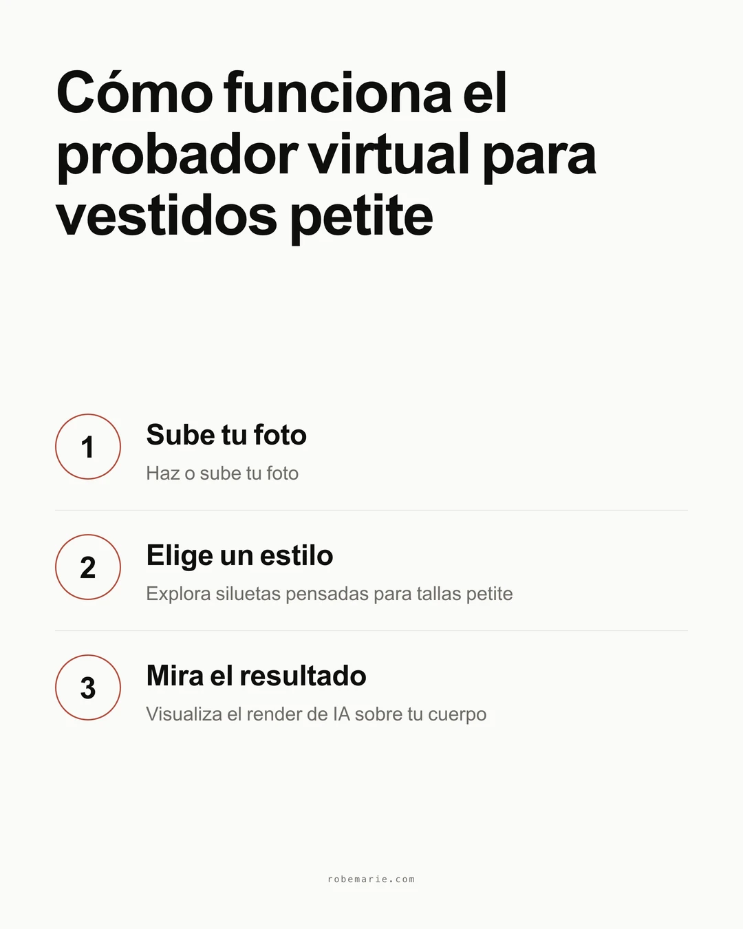 Cómo funciona la prueba virtual de RobeMarie para vestidos petite