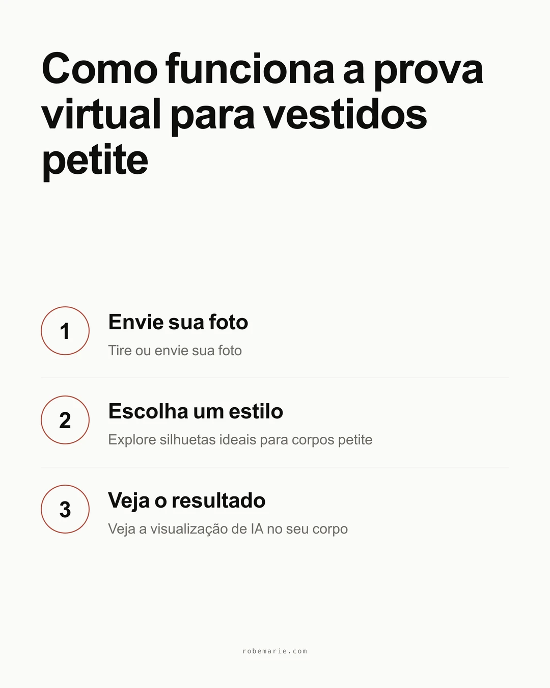 Como funciona a prova virtual da RobeMarie para vestidos petite
