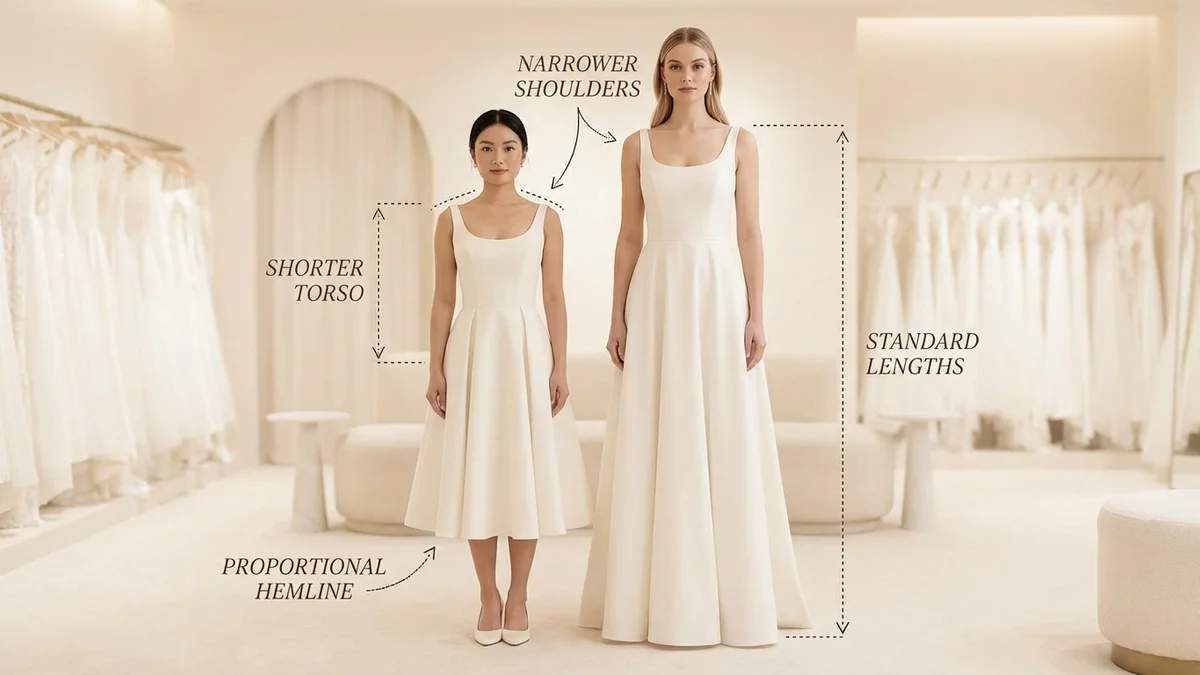 Understanding petite sizing for wedding guest dresses