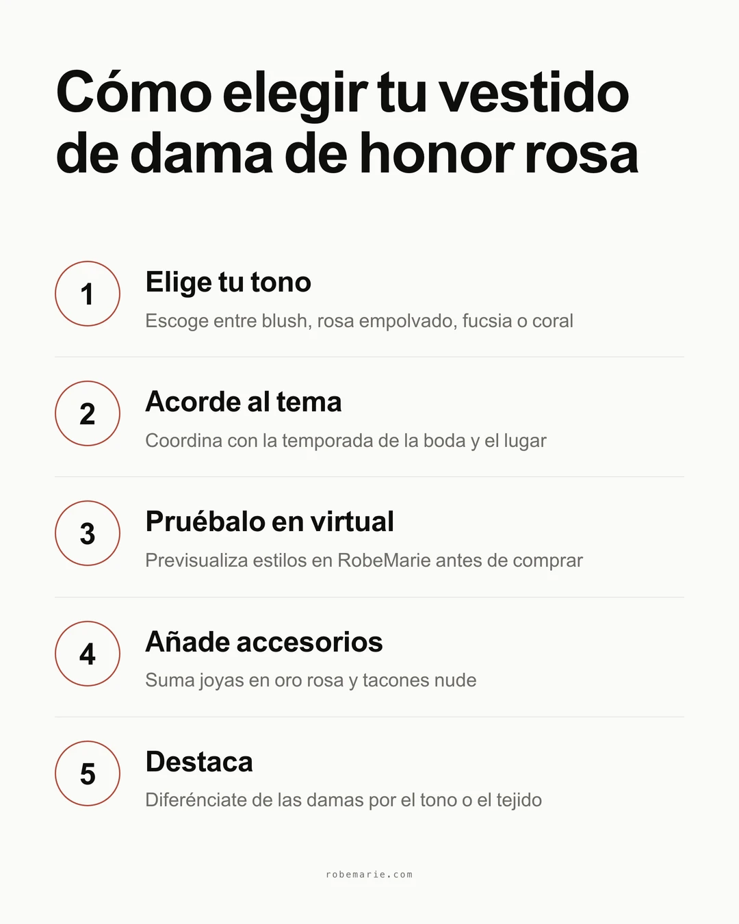 Cómo elegir tu vestido rosa de dama de honor en cinco pasos