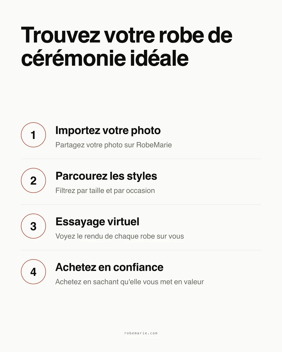 Trouvez votre robe de cérémonie idéale étape par étape
