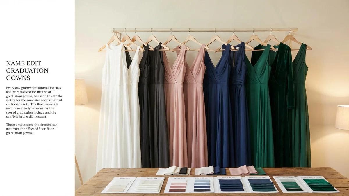 Color options for plus size graduation dresses