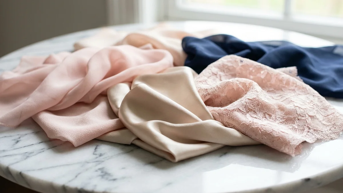 Elegant fabric options for plus size bridesmaid dresses