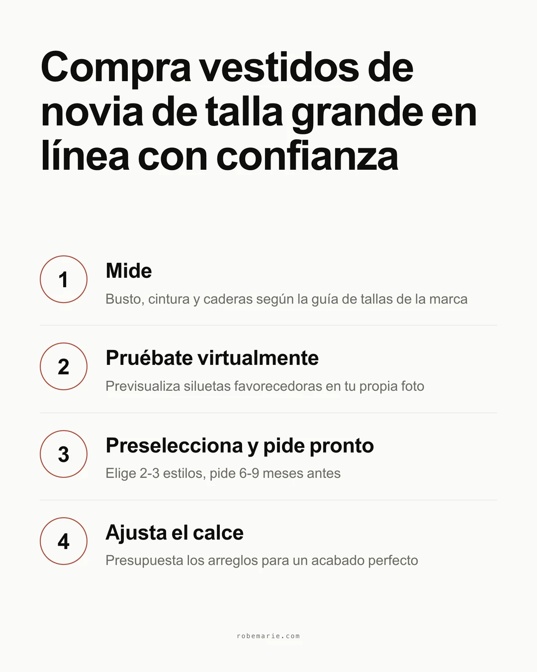 Cómo comprar vestidos de novia tallas grandes online con confianza