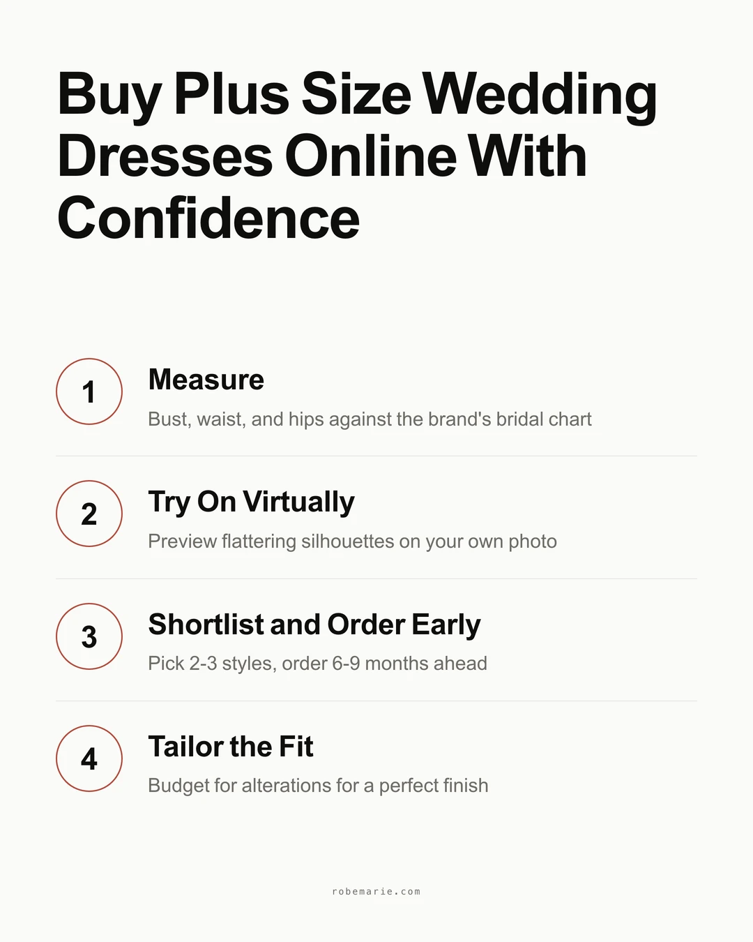 How to buy plus size wedding dresses online with confidence