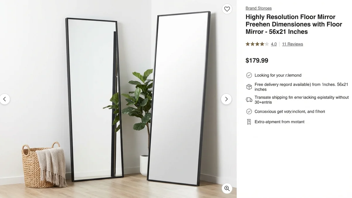 BEAUTYPEAK Full Length Mirror