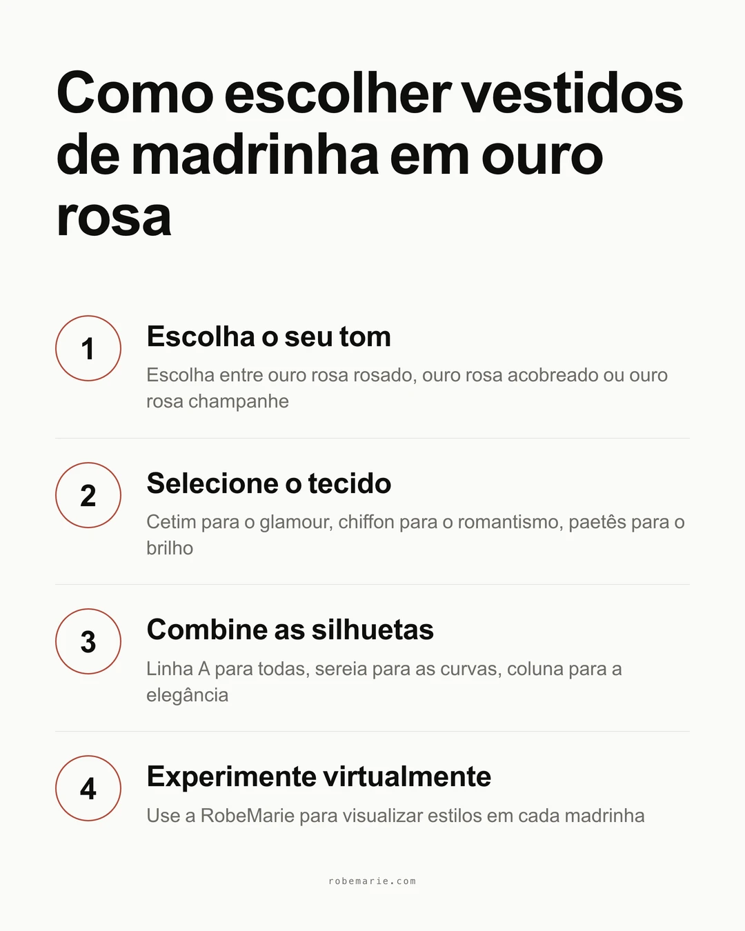 Como escolher vestidos de madrinha rose gold em quatro passos simples
