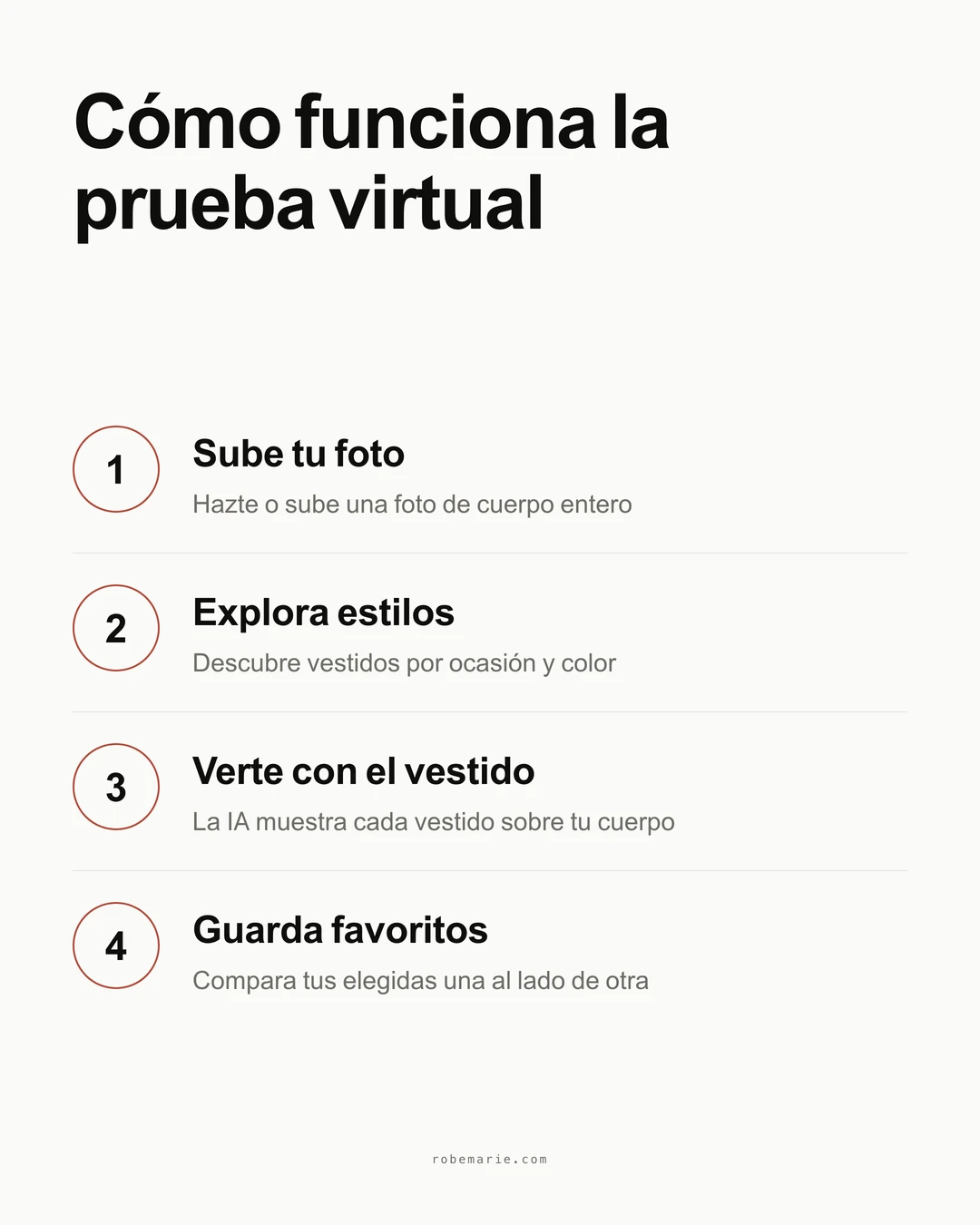 Cómo funciona la prueba virtual - Infografía del proceso