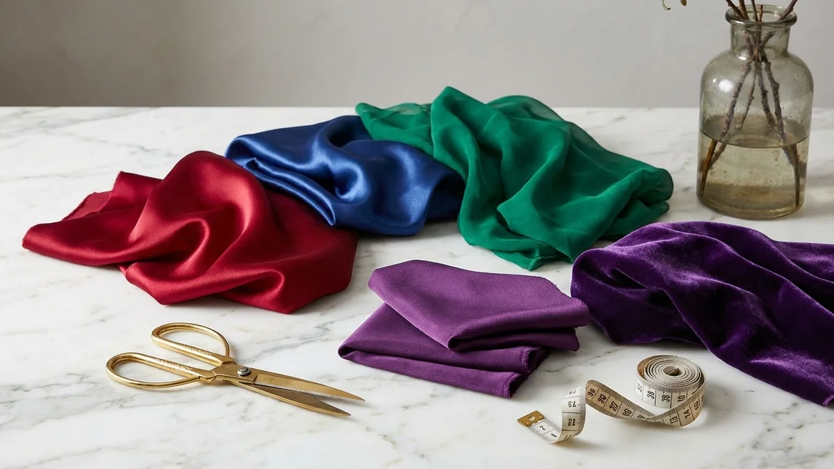 Luxurious fabric options for cocktail dresses