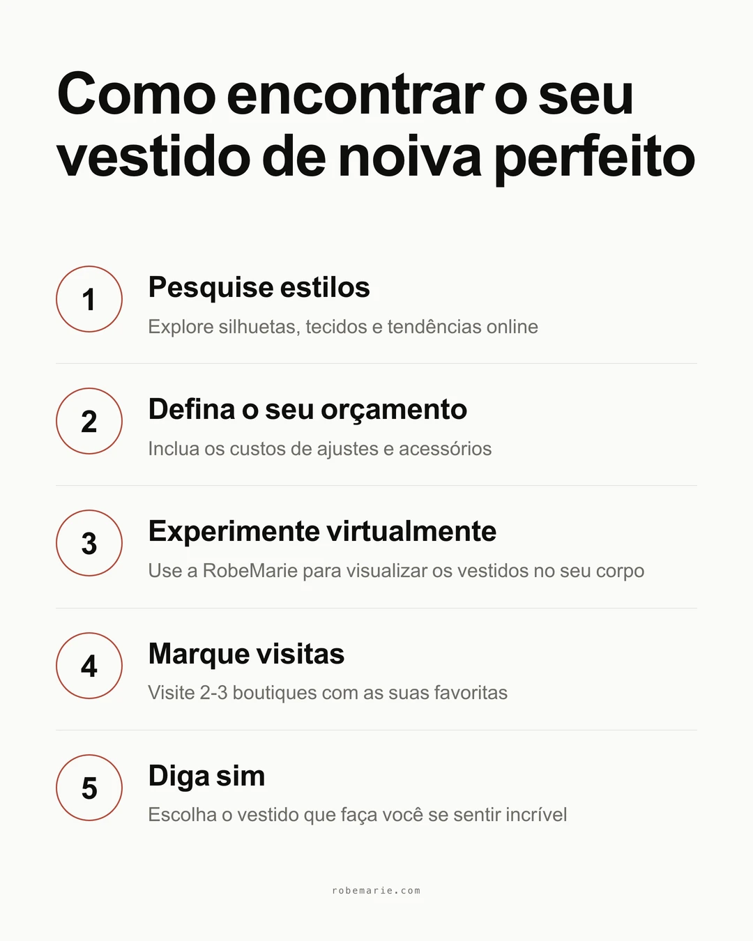 Como encontrar o seu vestido de noiva perfeito passo a passo