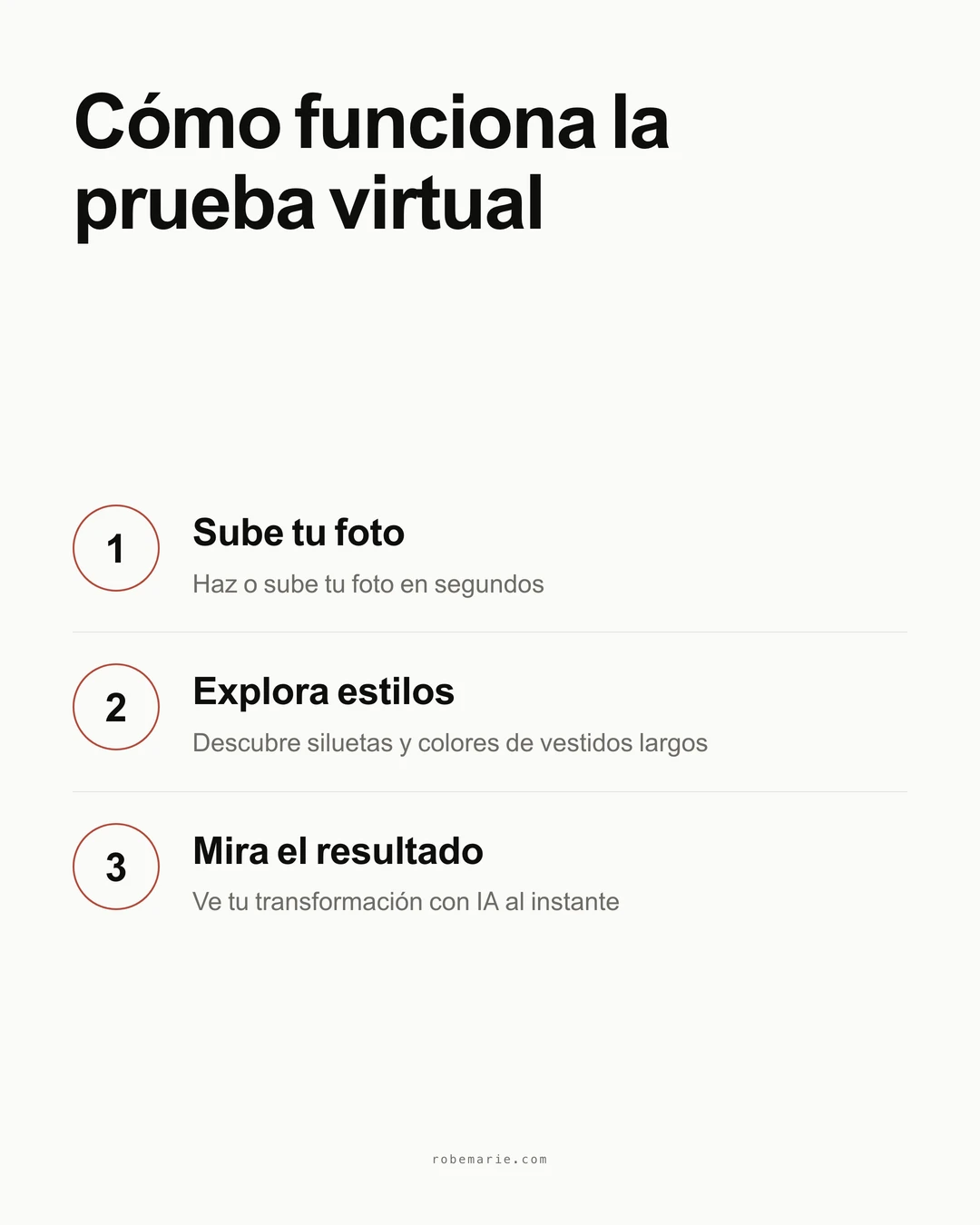 Cómo funciona la prueba virtual de RobeMarie para vestidos de invitada de boda