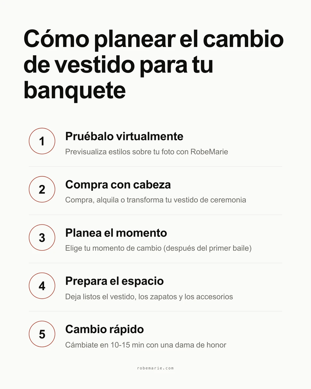 Proceso paso a paso para elegir tu vestido de fiesta de boda y cambiarte a él