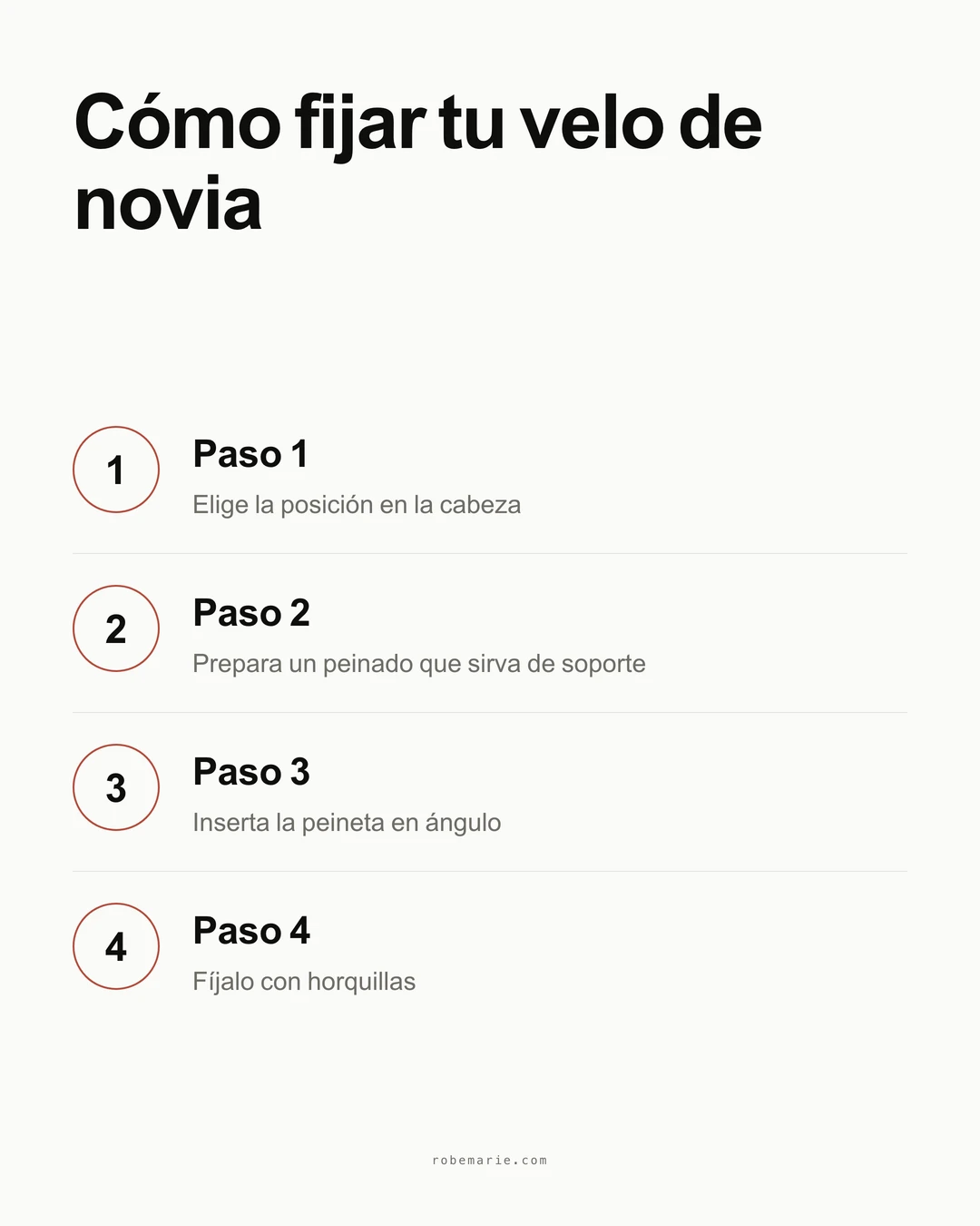 Cómo llevar un velo de novia paso a paso