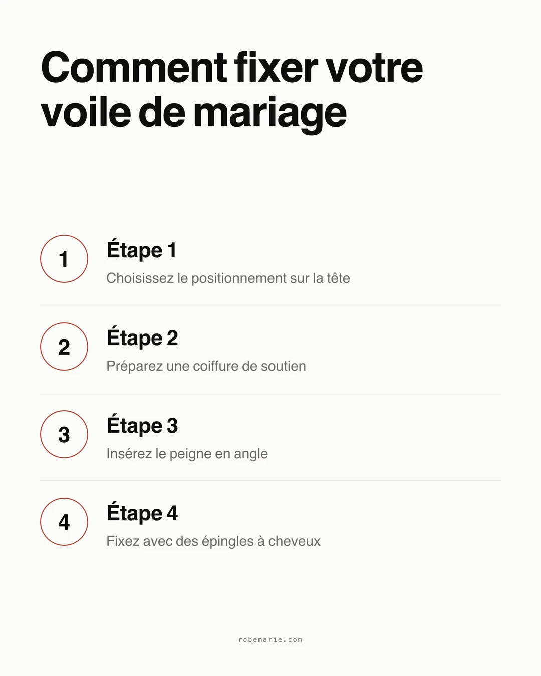 Comment porter un voile de mariage étape par étape
