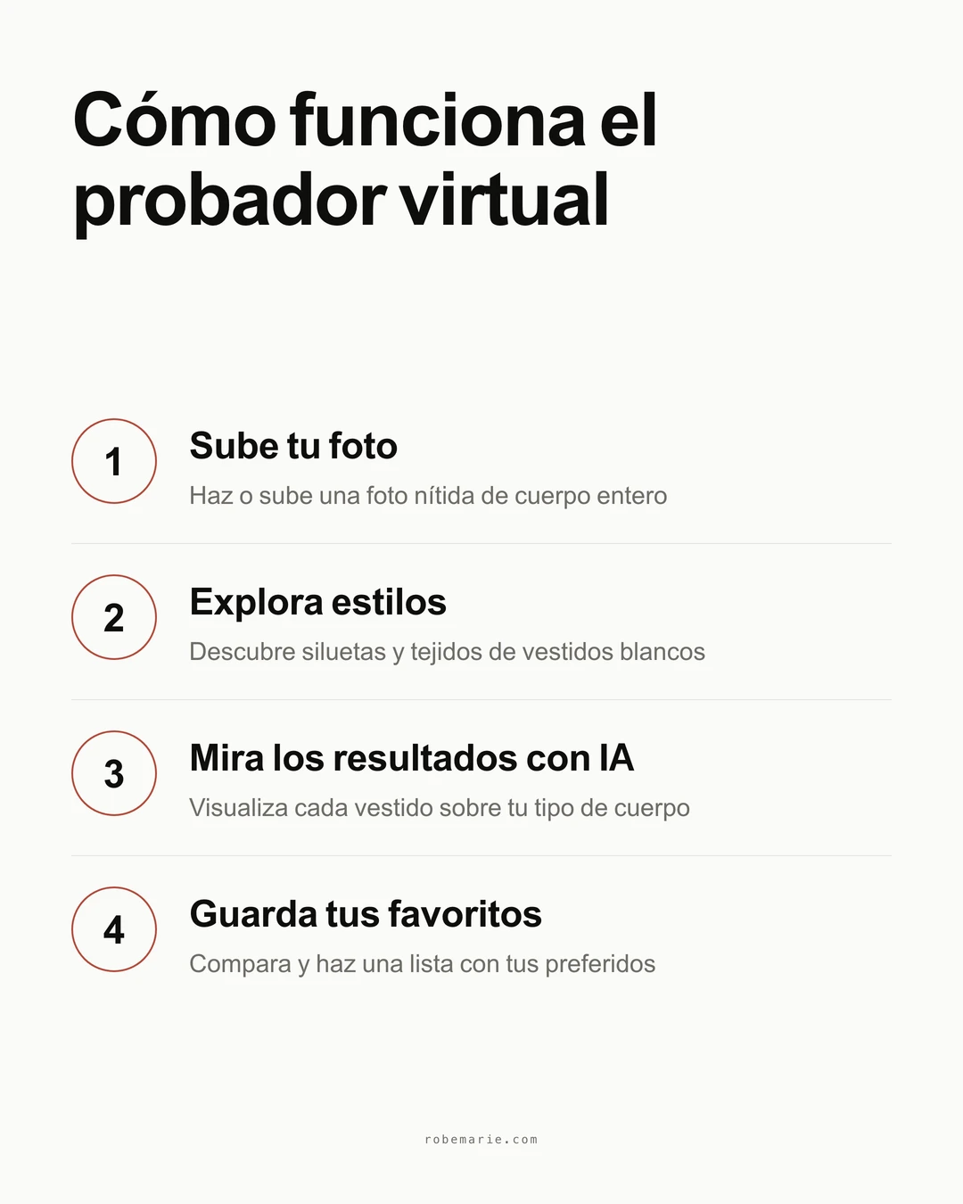 Cómo funciona la prueba virtual para vestidos blancos