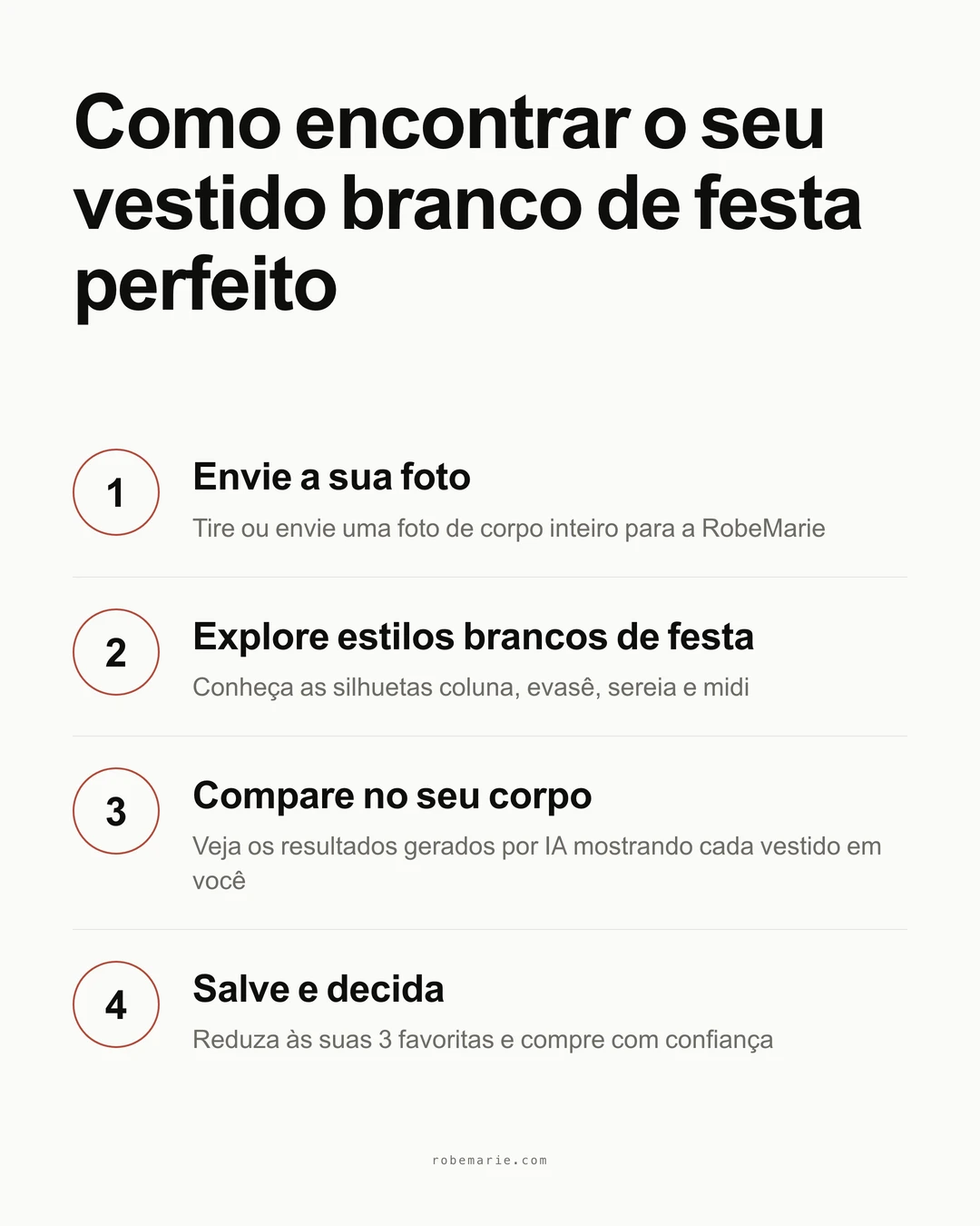 Como funciona a prova virtual da RobeMarie para vestidos brancos de festa