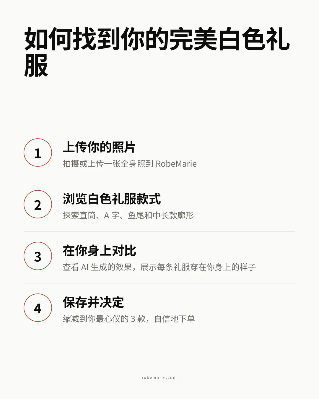 RobeMarie 虚拟试穿如何为白色礼服服务