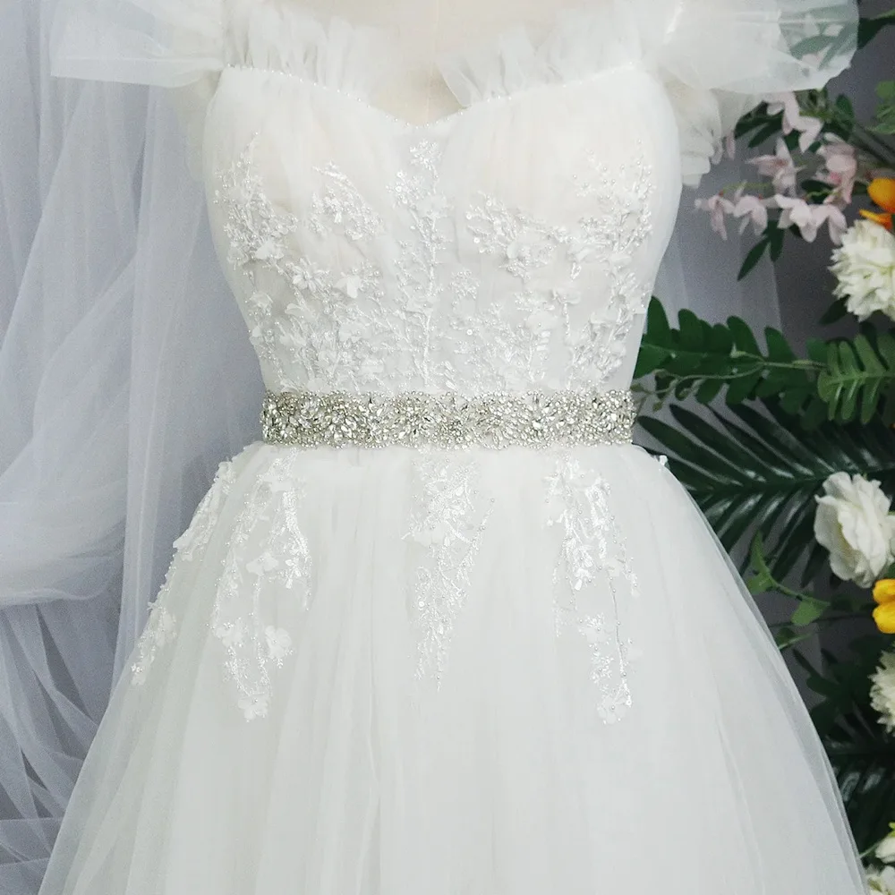The Crystal Bridal Sash, The fastest way to change the shape of a dress