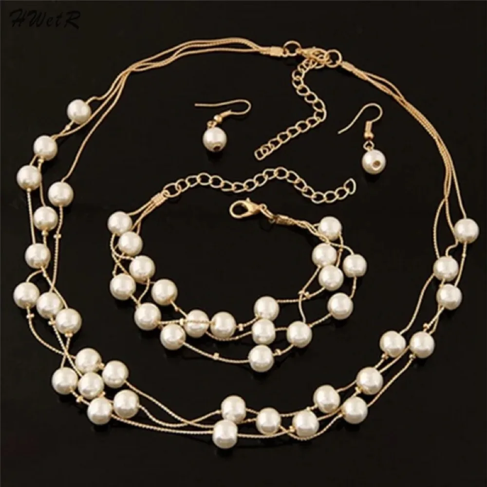 Pearl Bridal Jewelry Set photo 3