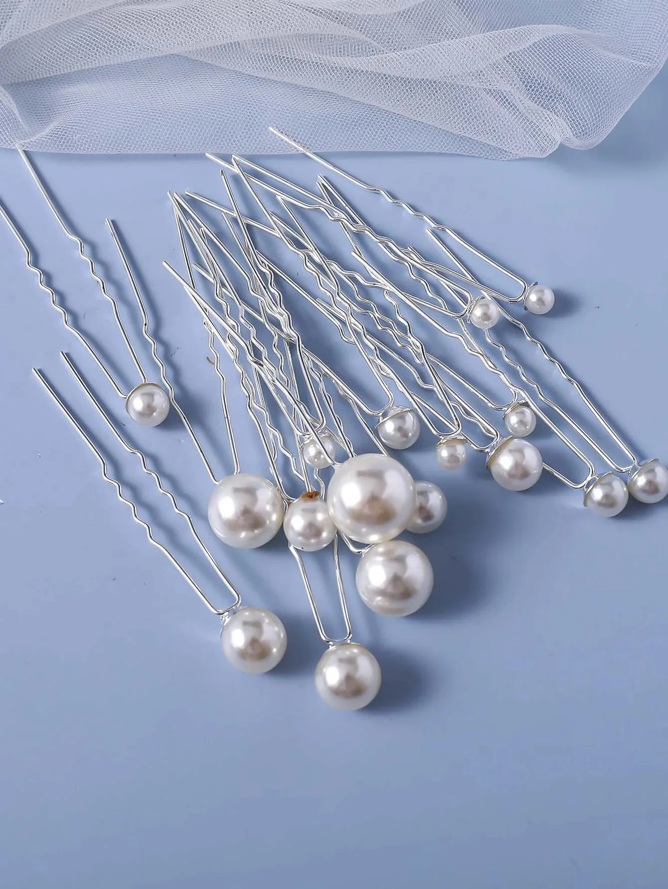 Pearl Hair Pin Set (18 pieces) photo 3
